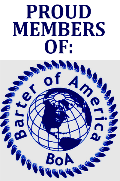 Proud member of Barter of America (BoA)