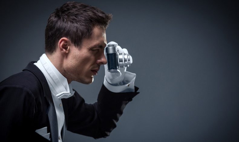 Open-source intelligence analyst reviewing digital evidence for K&K Confidential